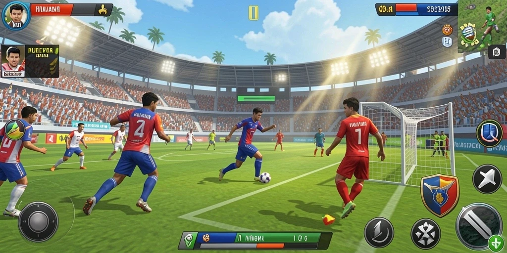 Tampilan grafis memukau dari permainan slot.