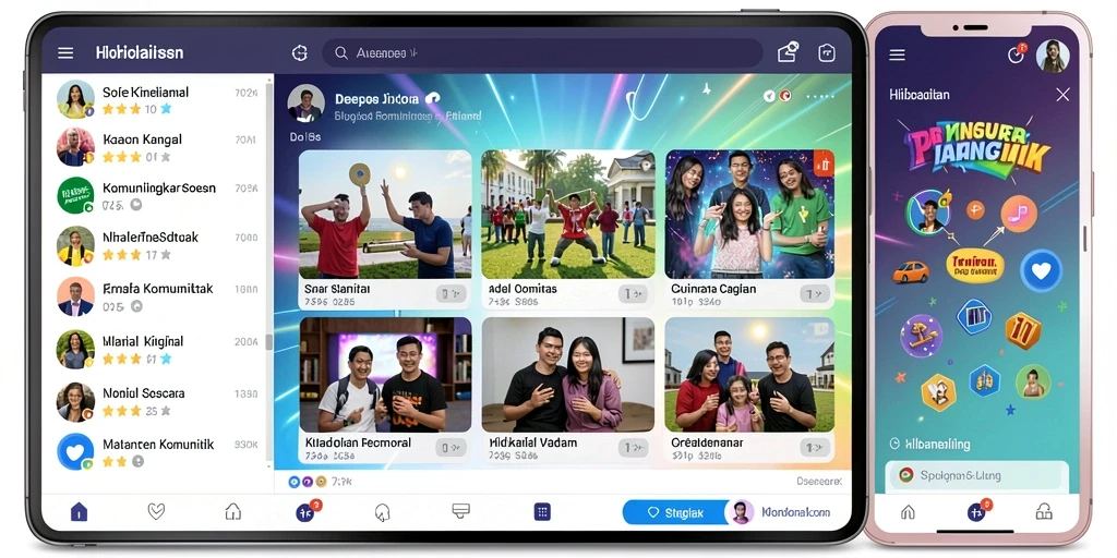 Tampilan awal game yang menarik dan interaktif.
