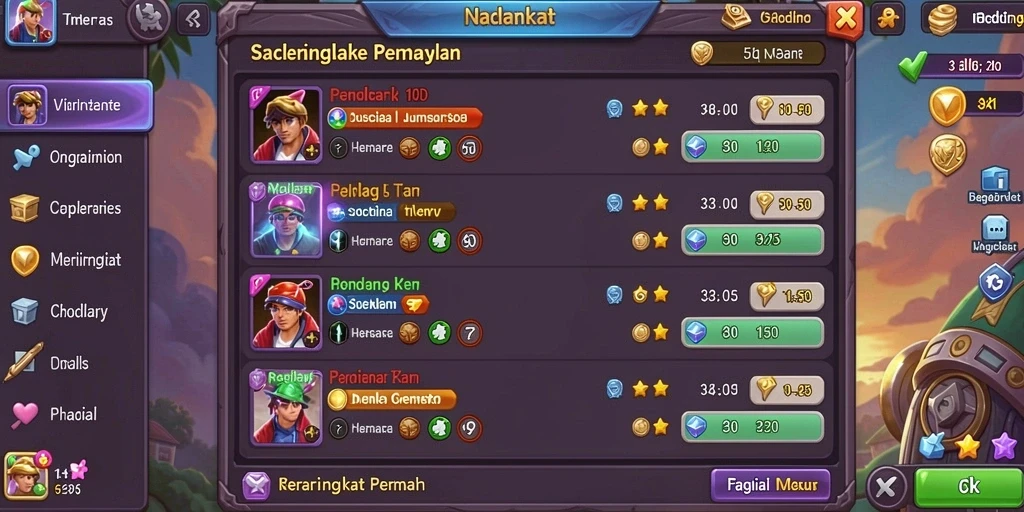 Tampilan antarmuka yang sederhana dan menarik.