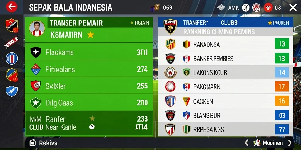 Tangkapan layar menunjukkan tema permainan yang beragam.