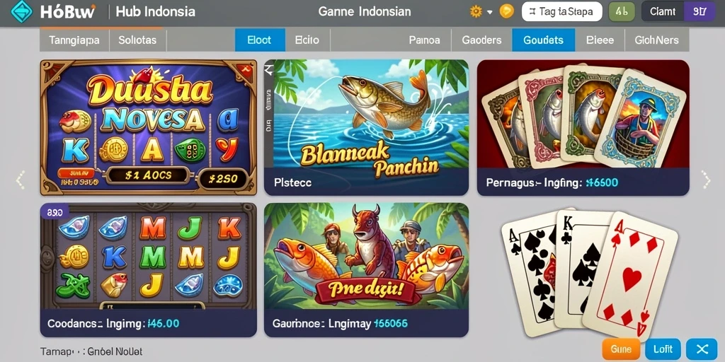 Tampilan menu utama yang menarik dan intuitif.