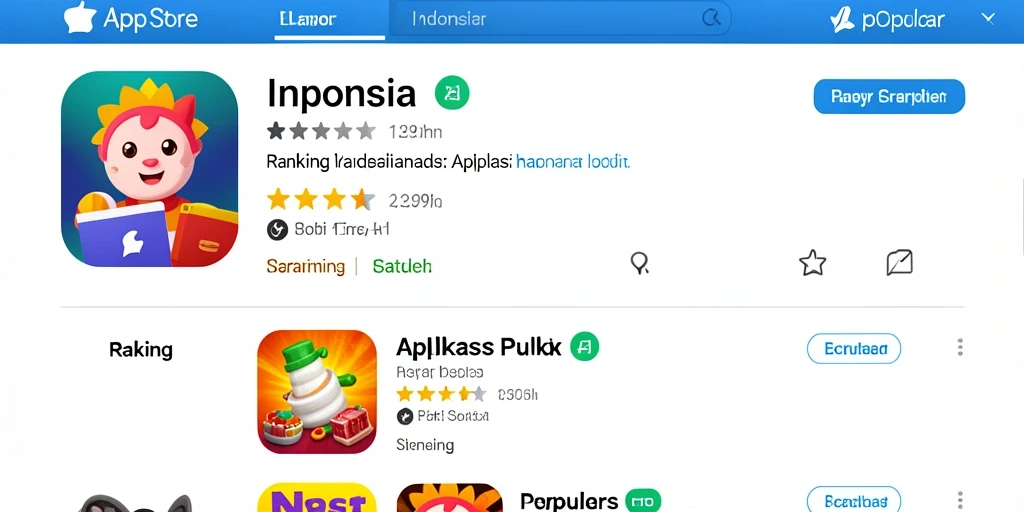 Tampilan awal game yang menarik dan intuitif.