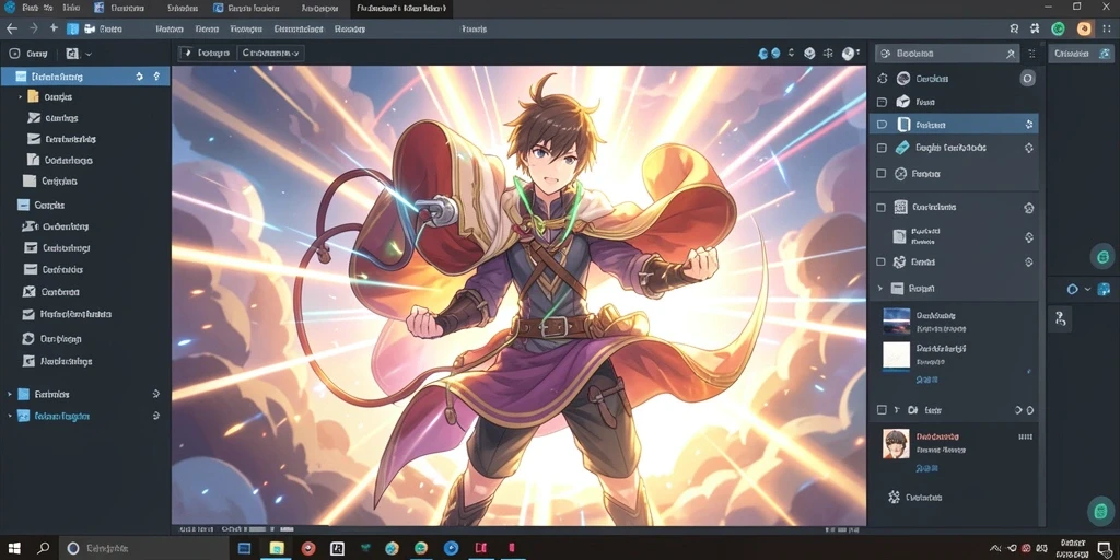 Pemandangan indah dalam gameplay TAR555.