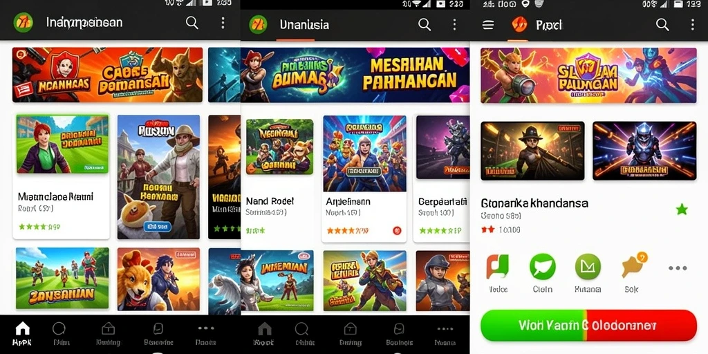 Tangkapan layar menampilkan petualangan epik di dunia VC55.